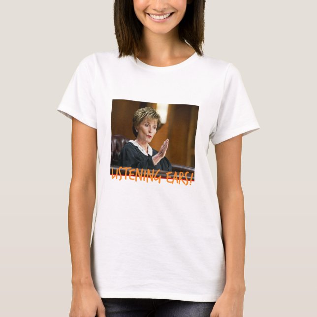 T-shirt Judge Judy  LISTENING EARS125 (Devant)