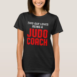 T-shirt Judo Coach aime le joueur instructeur d'équipe