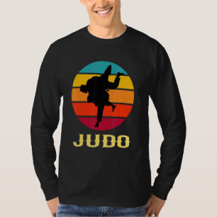 T-shirt Judo Hand Vintage Sunset Martial Arts Style