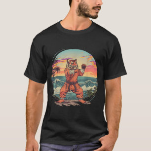 T-shirt Judo Tiger Beach Judo Taekwondo Boxe pieds-poings