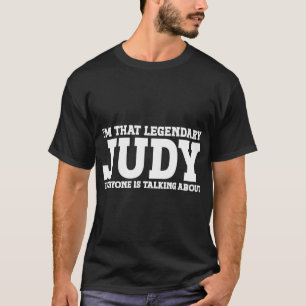 T-shirt Judy Nom personnel Femmes Fille Amusante Judy T-Sh