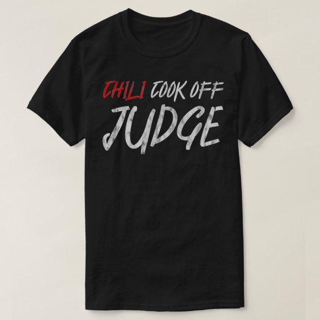 T-shirt Juge de concours de chili (Design devant)