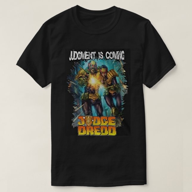 T-shirt juge dredd comic (Design devant)