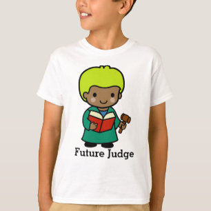 T-shirt Juge futur avec Book et Gavel