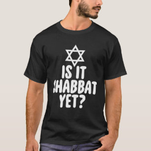 T-shirt Juif Est-ce déjà Shabbat Hanukkah