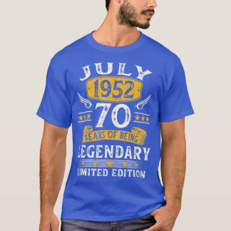 T-shirt Juillet 1952 Limited Edition 70e anniversaire 70 a