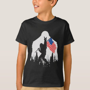T-shirt Juillet Chemise Bigfoot Sasquatch États-Unis Drape