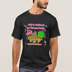 T-shirt Juillet est le mois de la crème glacée
