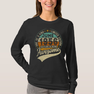 T-shirt Juin 1956 66e anniversaire 66 ans d'être génial