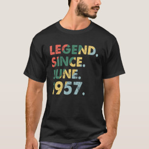 T-shirt Juin 1957 Légende Année 1957 Légende rétro depuis 