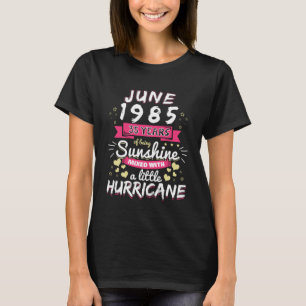 T-shirt JUIN 1985 Fille 35 ans ensoleillée Mixte Hurri