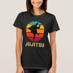 T-shirt Jujitsu Vintage Sunset Martial Arts Style