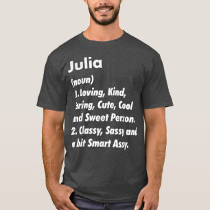 T-shirt Julia Définition Personnalisé Drôle Anniversaire C