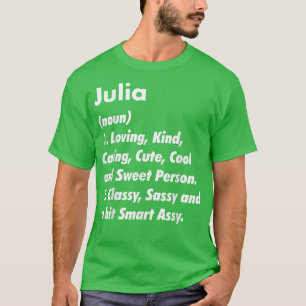 T-shirt Julia Définition Personnalisé Drôle Anniversaire C