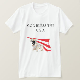 T-shirt : JULY 4TH GOD BLESS THE U.S.A.