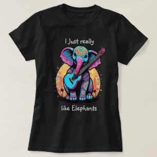 T-shirt Jumbo Jam harmonieux J'aime vraiment l'éléphant