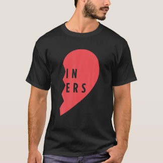 T-shirt Jumeaux Cadeaux Twin Soeurs Coeur Correspondant En