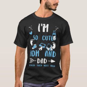 T-shirt Jumeaux Je suis si mignon maman et papa a doublé l