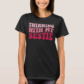 T-shirt Jumelage Avec Mon Bestie Drôle Jour jumeaux