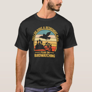 T-shirt Jumelles d'observation des oiseaux Journal du livr