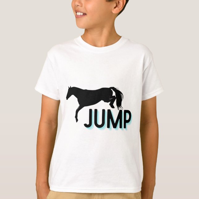 T-shirt jump jumper horse equestrian (Devant)