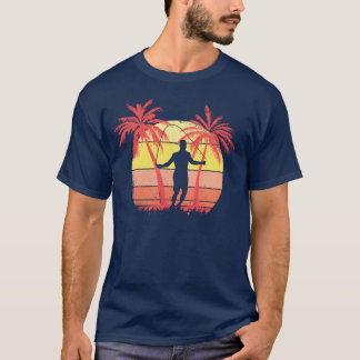 T-shirt Jumping Rope Summer Sunset 80s Palm family