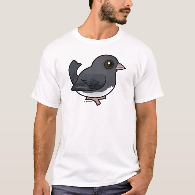 T-shirt Junco aux yeux foncés (couleur ardoise) (Devant)