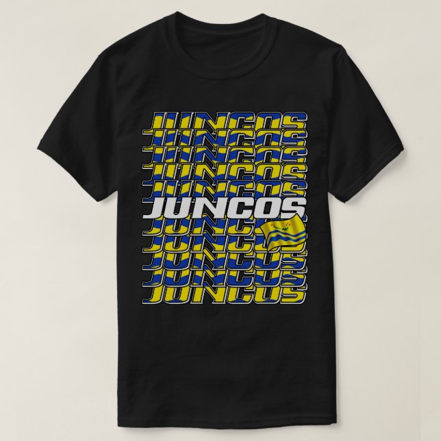 T-shirt Juncos Texte en cascade 3 (Design devant)