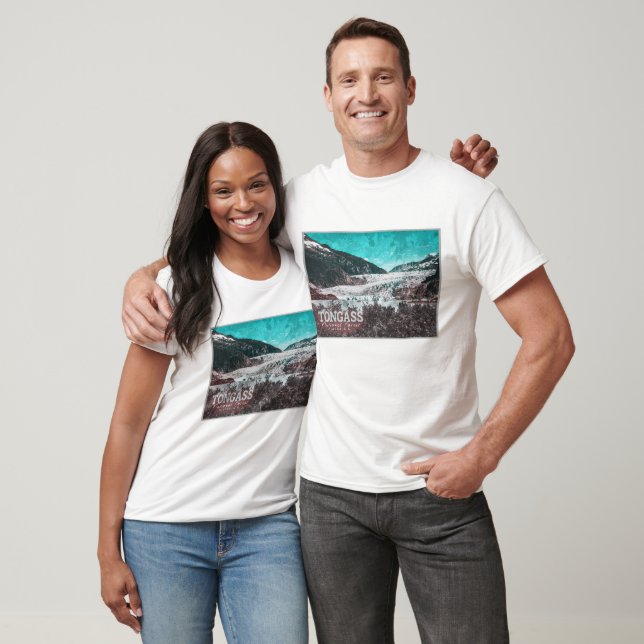 T-SHIRT JUNEAU - TONGASS - MENDENHALL GLACIER - ALASKA US (Unisexe)