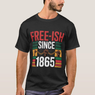 T-shirt Junet1 Freedom Day Art afrocentré - Black Pri