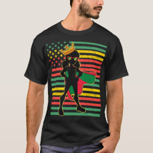 T-shirt Junetdix Black Princess Melanin Femme Magie