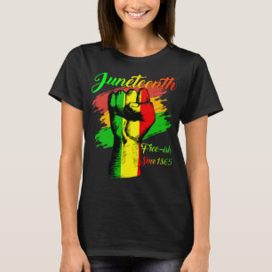 T-shirt junetdix Freeish depuis 1865 Melanin Ancestor