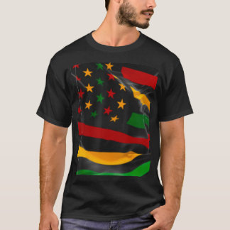 T-shirt Junetdix u201CFrefreedom Day Flagu201D Histor noir