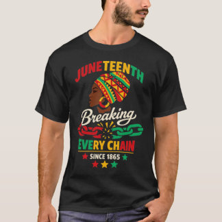 T-shirt Juneteenth 1865 Freedom Chain African Women