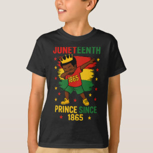 T-shirt Juneteenth 1865 Tout-Petits Garçon Dabbing Prince 