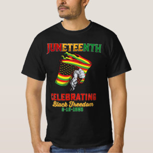 T-shirt Juneteenth Célébrant la liberté noire 6 19 1865