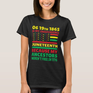 T-shirt Juneteenth est mon jour de l'indépendance Free Bla