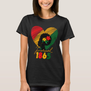 T-shirt Juneteenth femmes noires se souvenant de mes ancêt