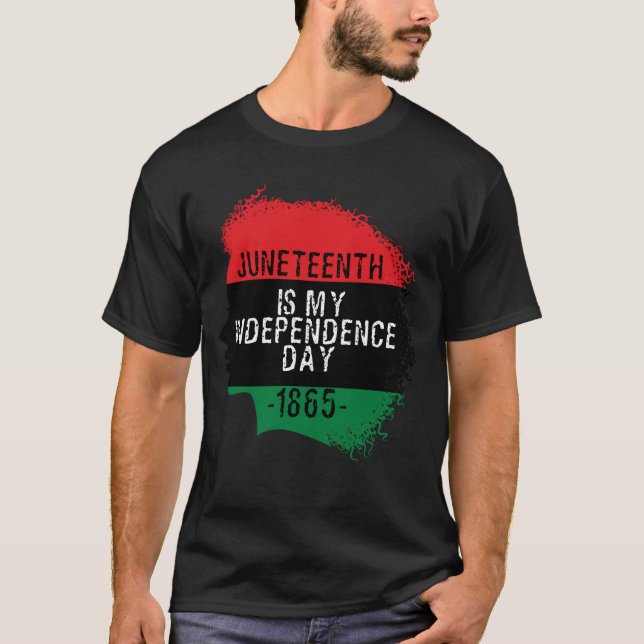 T-shirt Juneteenth is my independence day boy (Devant)