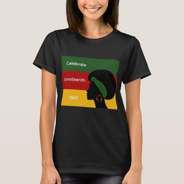 T-Shirt Juneteenth pour femmes (Devant)