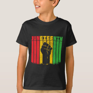 T-shirt Junetten Black History Afro-American African Fre