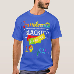 T-shirt Junetten Blackity Heartbeat Histoire Noire Afrique