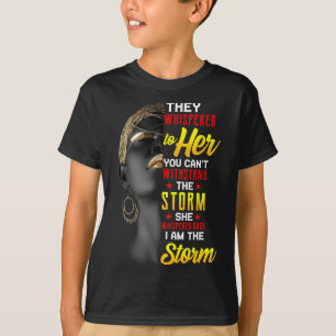 T-shirt Junetten Je Suis La Tempête Black Women Historien