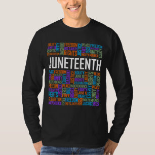T-shirt Junetten Mots Histoire Noire Afro-Américaine Afric