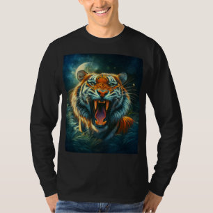 T-shirt Jungle au clair de lune de tigres