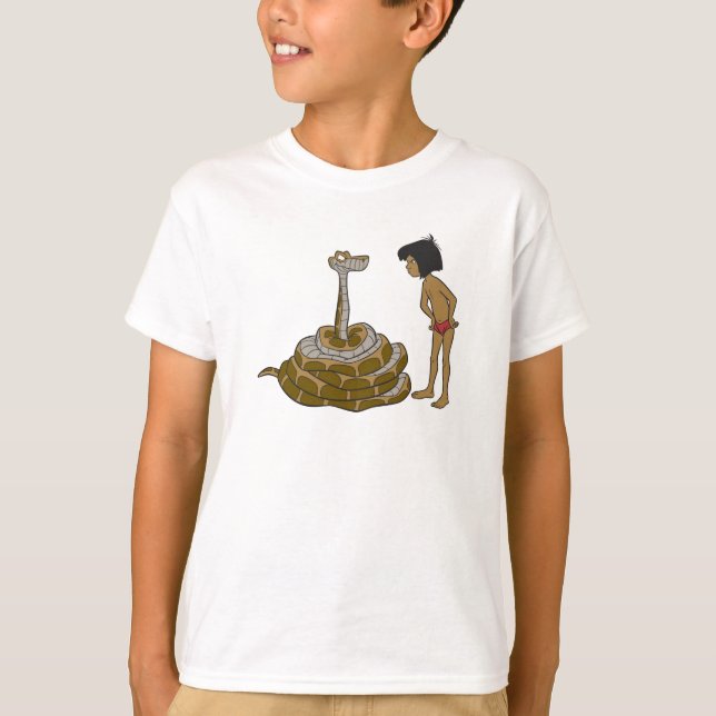 T-shirt Jungle Book Kaa et Mowgli Disney (Devant)