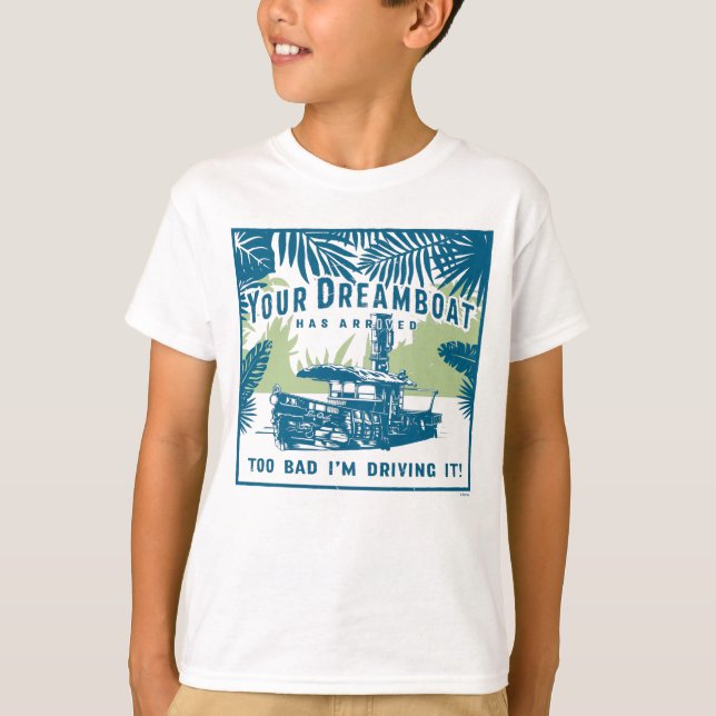 T-shirt Jungle Cruise | Votre Dreamboat est arrivé (Devant)