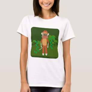 T-shirt Jungle Explorer Tour Sock Monkey caractère