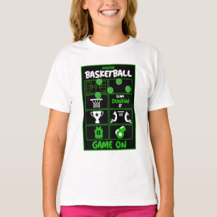 T-Shirt Junior Joueur De Basketball