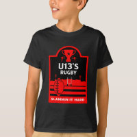 T-Shirt Junior Junior De Joueurs De Rugby U13